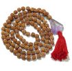 Rudraksha Mala with Amethyst Light Pendant