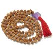 Rudraksha Mala with Amethyst Light Pendant