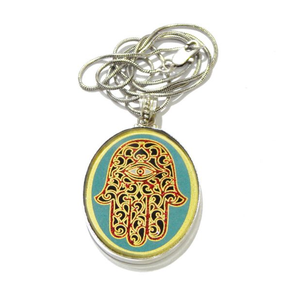 Hamsa Sacred Geometric Pendant