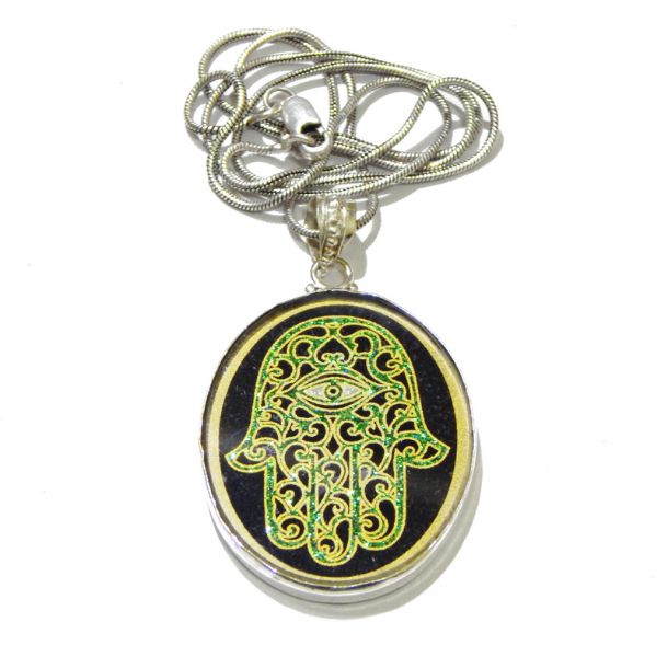 Hamsa Sacred Geometric Pendant