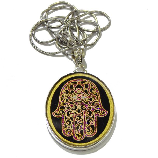 Hamsa Sacred Geometric Pendant