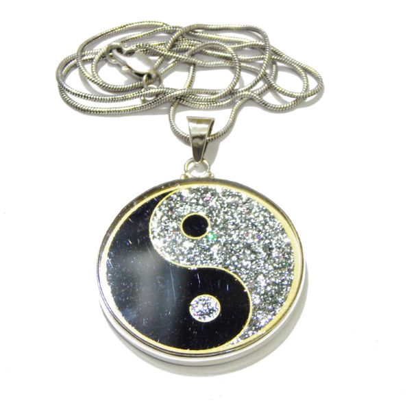 Ying Yang Sacred Geometric Pendant