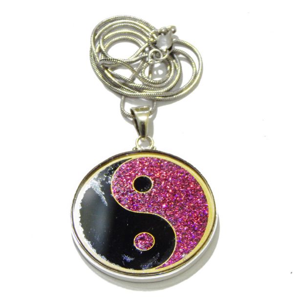 Ying Yang Sacred Geometric Pendant