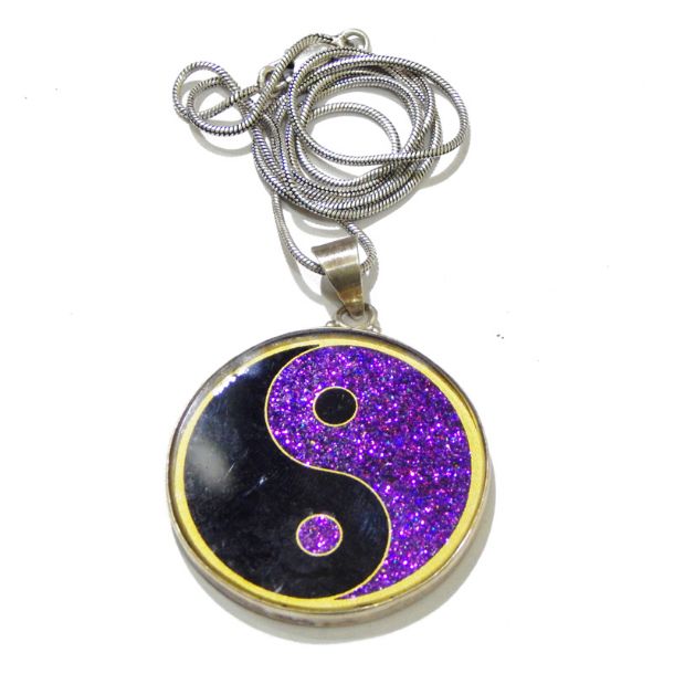 Ying Yang Sacred Geometric Pendant