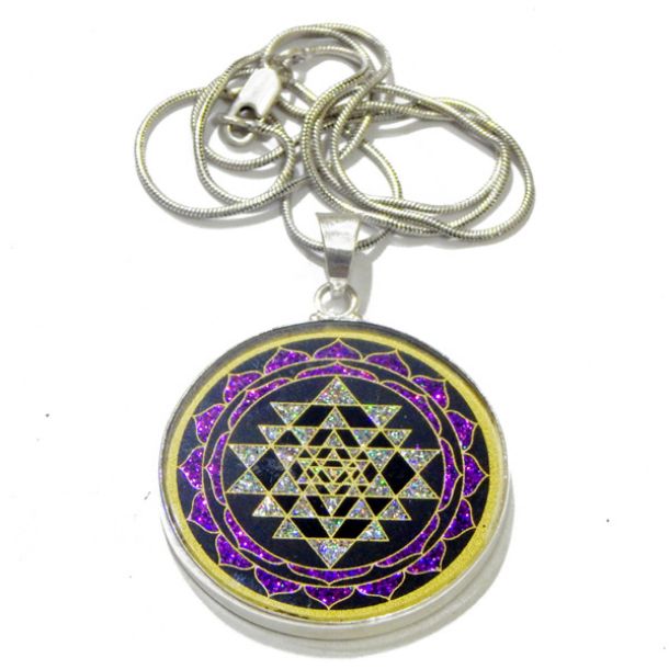 Sri Yantra Sacred Geometric Pendant