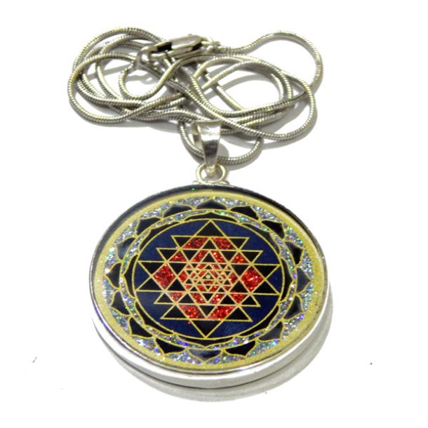 Sri Yantra Sacred Geometric Pendant