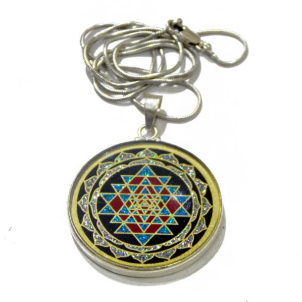 Sri Yantra Sacred Geometric Pendant