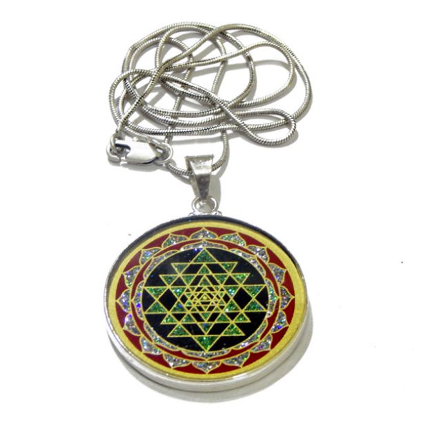 Sri Yantra Sacred Geometric Pendant