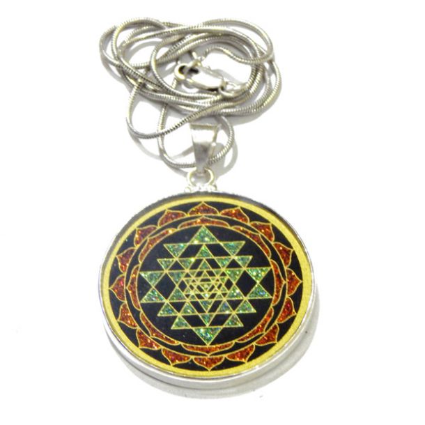 Sri Yantra Sacred Geometric Pendant