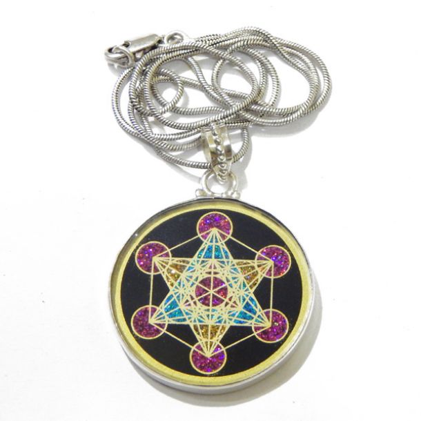 Metatron's' Cube Sacred Geometric Pendant